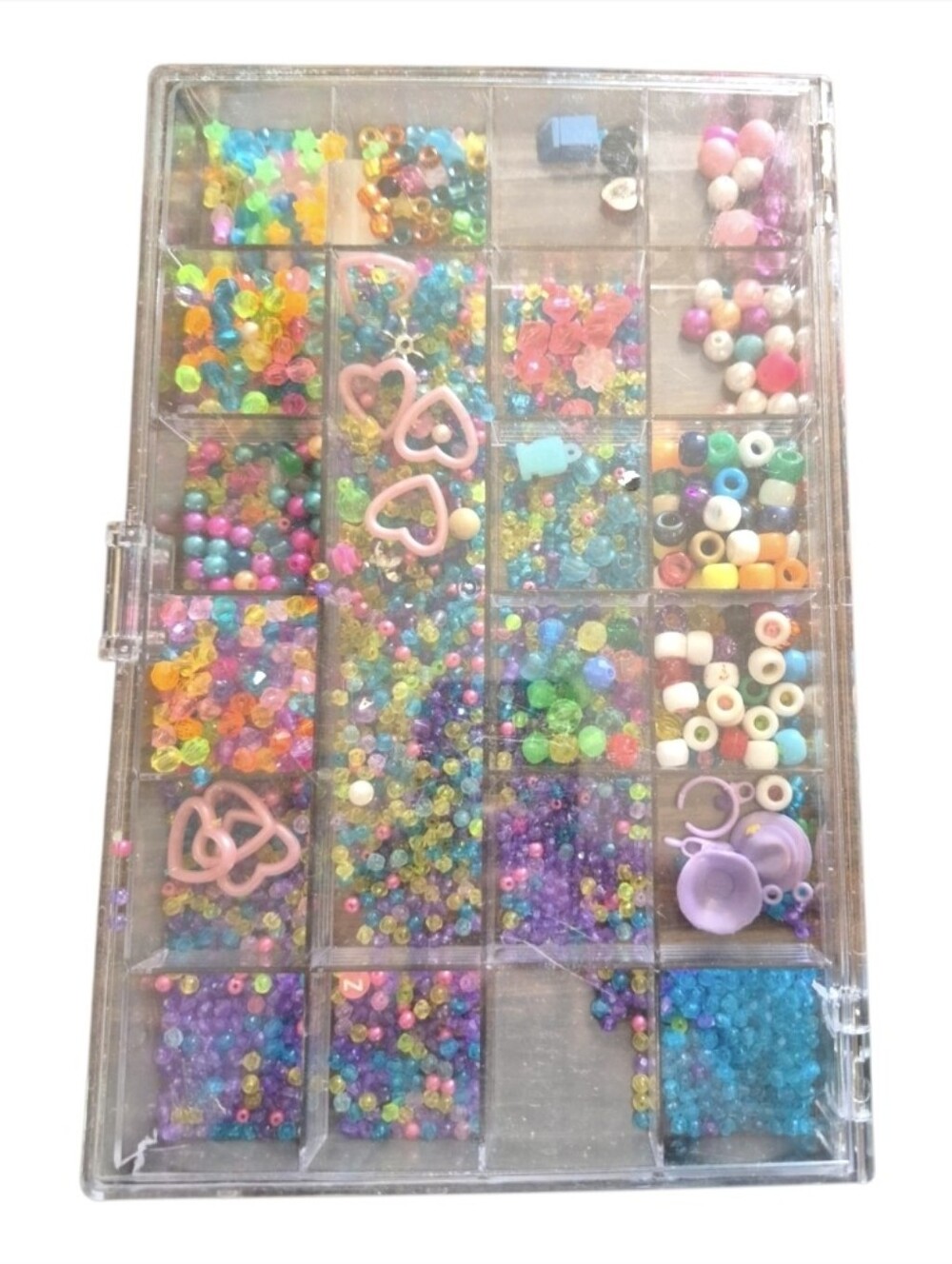 Kids Craft Bead Kit - Multicolor Durable Beads and Charms